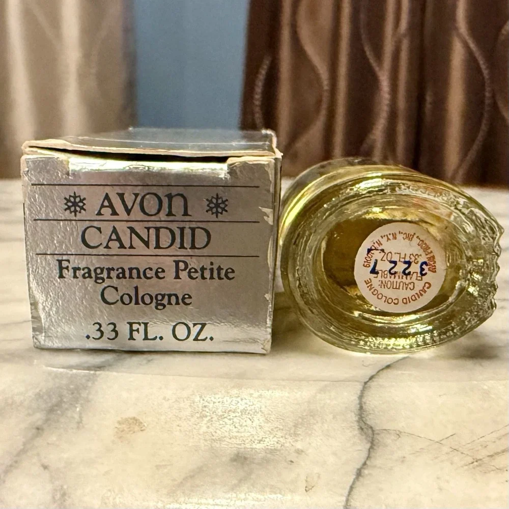LOTof3 Vtg 70s NEW! Miniature Avon CANDID Ultra Cologne .33oz BOX ~ 1fl oz Total